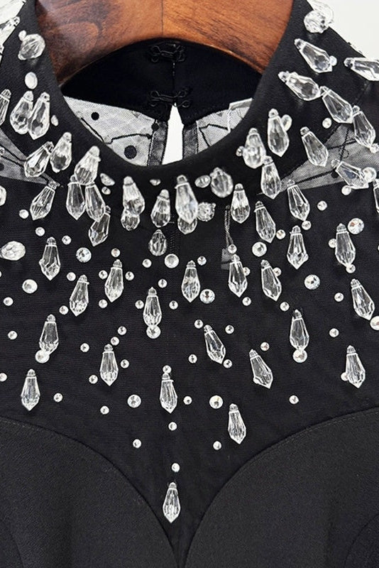 Heidi Crepe Embroidered Maxi Dress