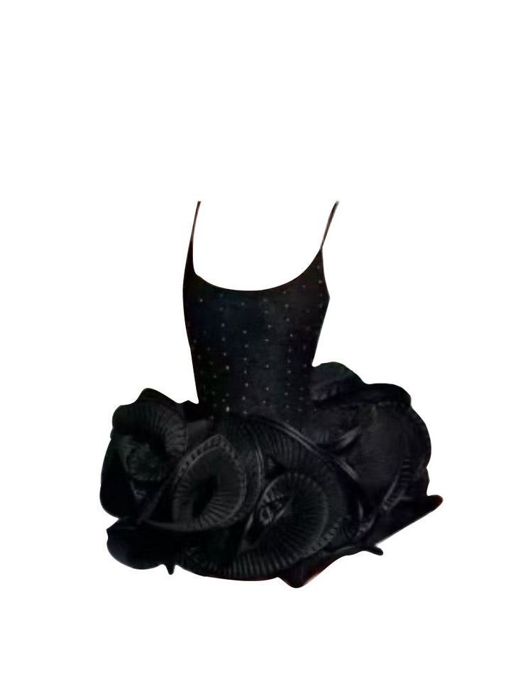 Giselle A-line Flower Applique Mini Dress - Hot fashionista