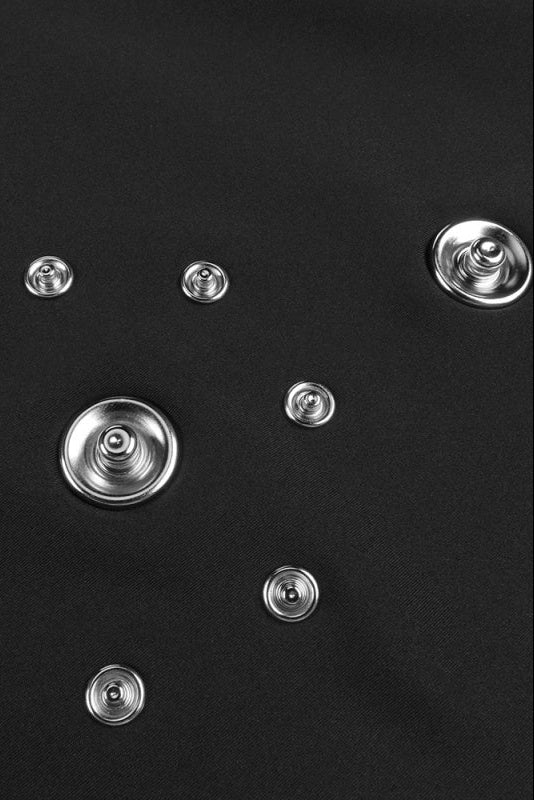 Josie Snap Embellished Spandex Maxi Dress