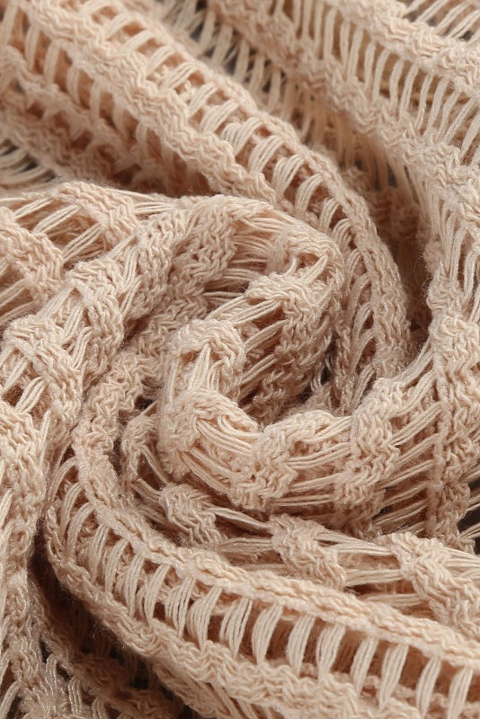 Francesca Open Crochet Knitted Dress - Hot fashionista