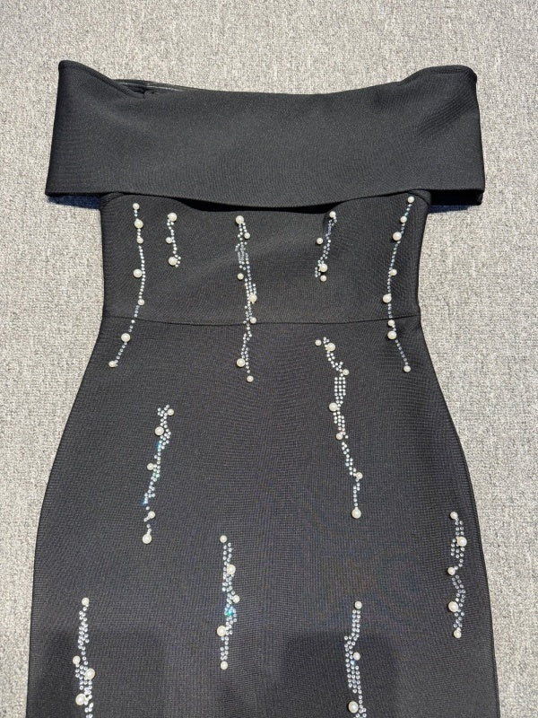 June Viscose Off-Shoulder Flowing Maxi Dress - Hot fashionista