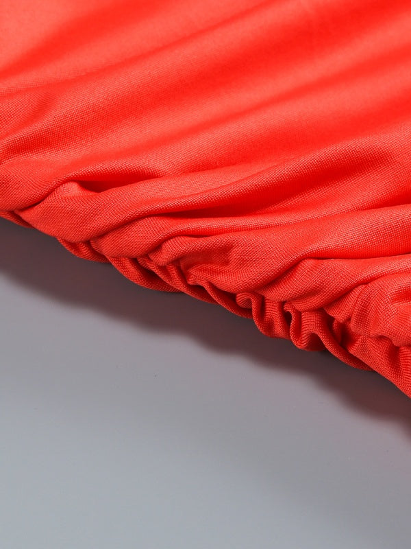 Mia Twist-Knot Patchwork Sleeveless Mini Dress - Hot fashionista