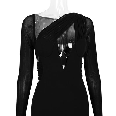 Zara Asymmetric cutout maxi dress - Hot fashionista