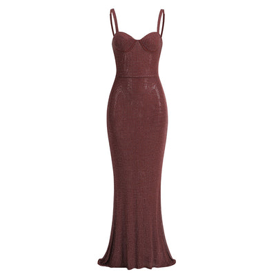 Xena Embellished Corset Fishtail Evening Dress - Hot fashionista