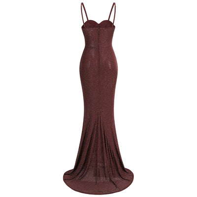 Xena Embellished Corset Fishtail Evening Dress - Hot fashionista