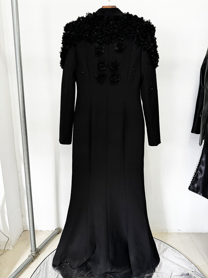 Alani Structured Notch Lapel Poly Dress - Hot fashionista