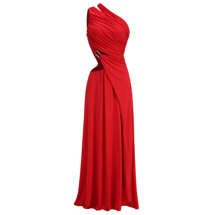 Arielle One-Shoulder Maxi Silk Dress - Hot fashionista