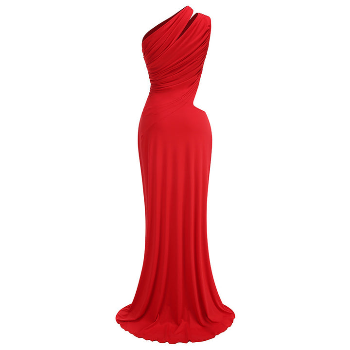 Arielle One-Shoulder Maxi Silk Dress - Hot fashionista