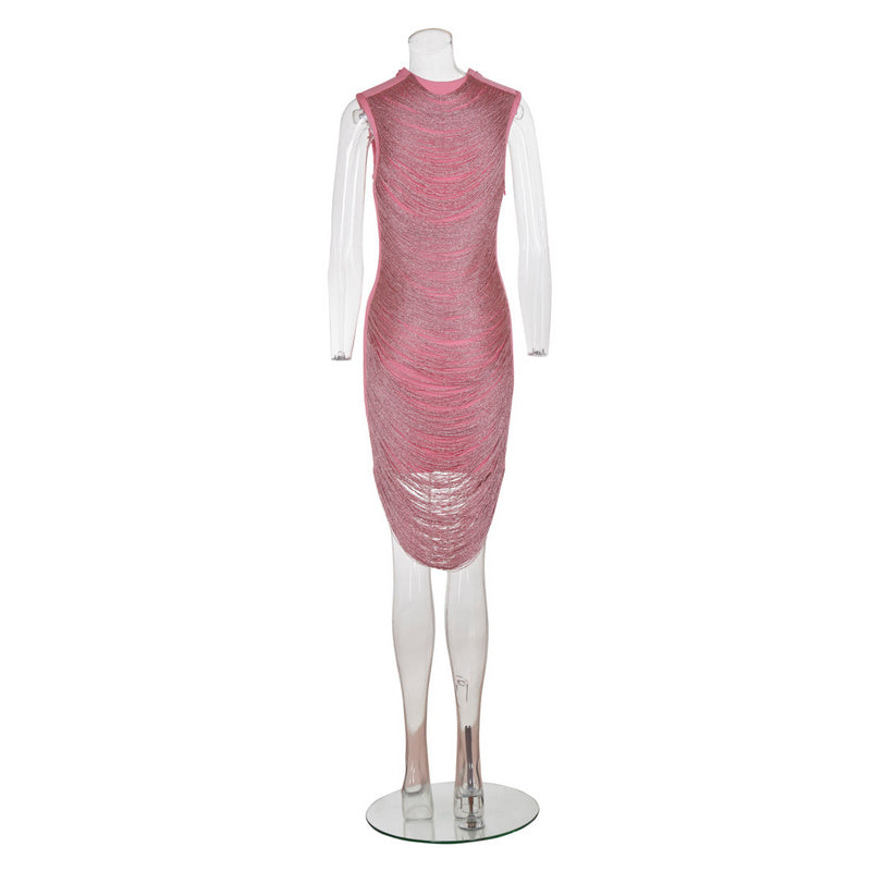 Arista Sleeveless Tassel Mini Dress - Hot fashionista