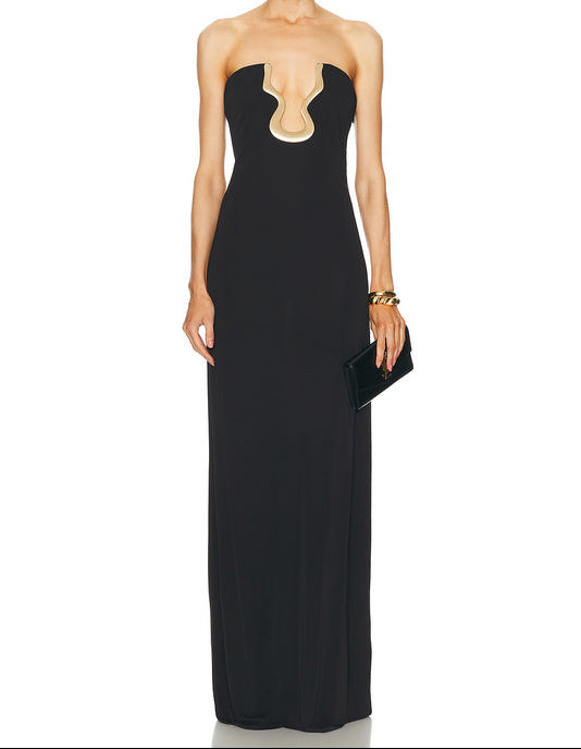 Astra-Lynn Sleeveless Crepe Bustier Maxi Dress - Hot fashionista