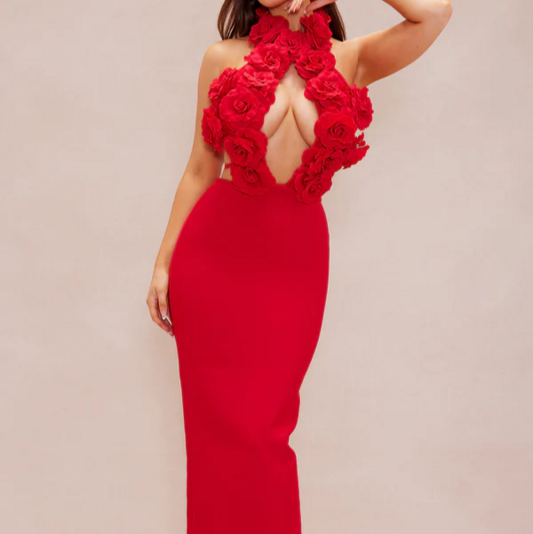 Auden Backless Floral Maxi Dress - Hot fashionista