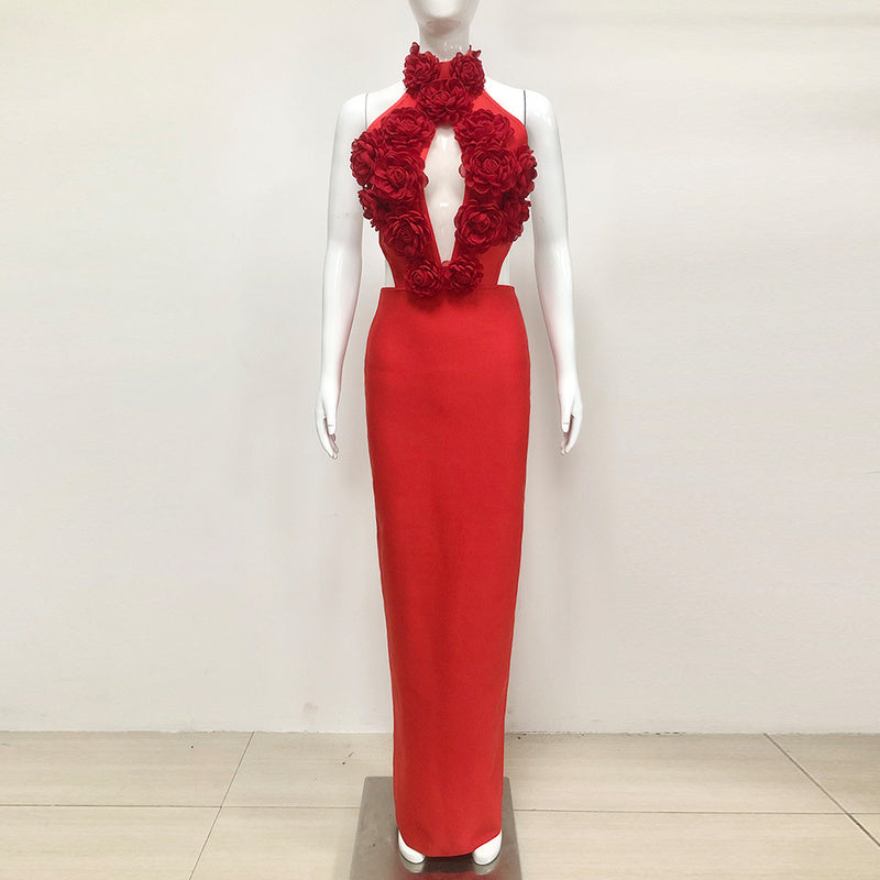 Auden Backless Floral Maxi Dress - Hot fashionista