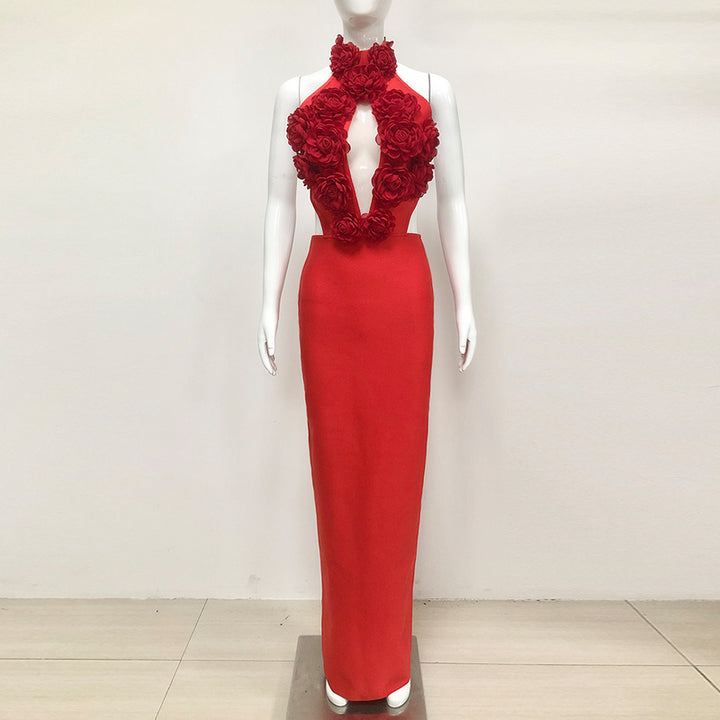 Auden Backless Floral Maxi Dress - Hot fashionista