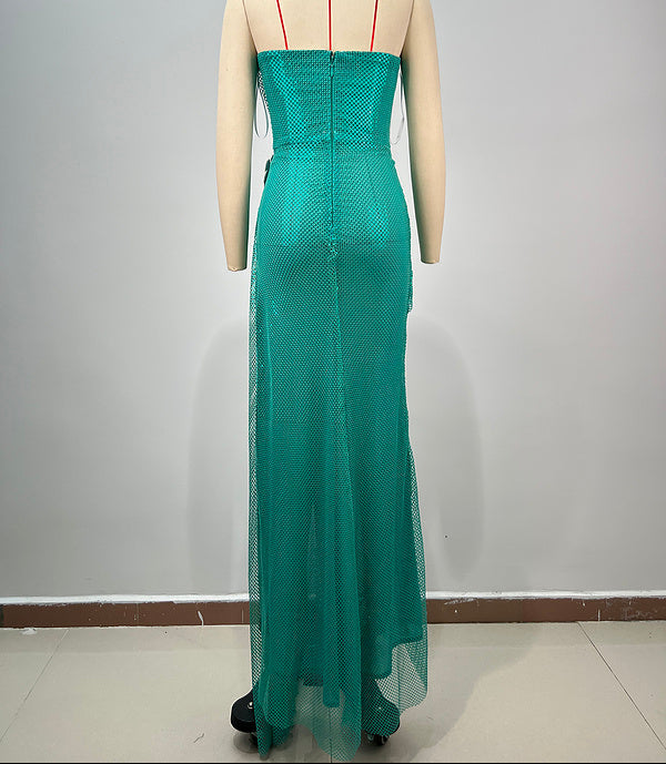 Aurelia Off Shoulder Sequin Slit Maxi Dress - Hot fashionista