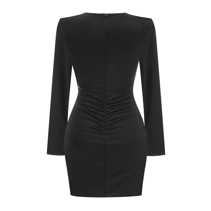 Ayven Long Sleeves Ruched Mini Dress - Hot fashionista