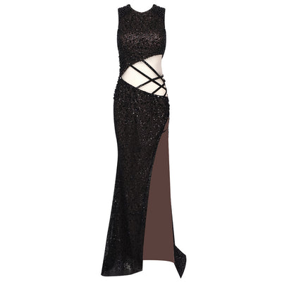 Bernadette Sleeveless Sequin Embellished Maxi Dress - Hot fashionista