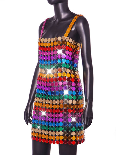 Bonnie Strappy Sequined Mini Dress - Hot fashionista