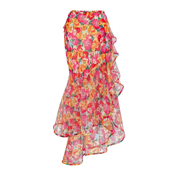 Brandy Ruffle Floral Skirt Set - Hot fashionista