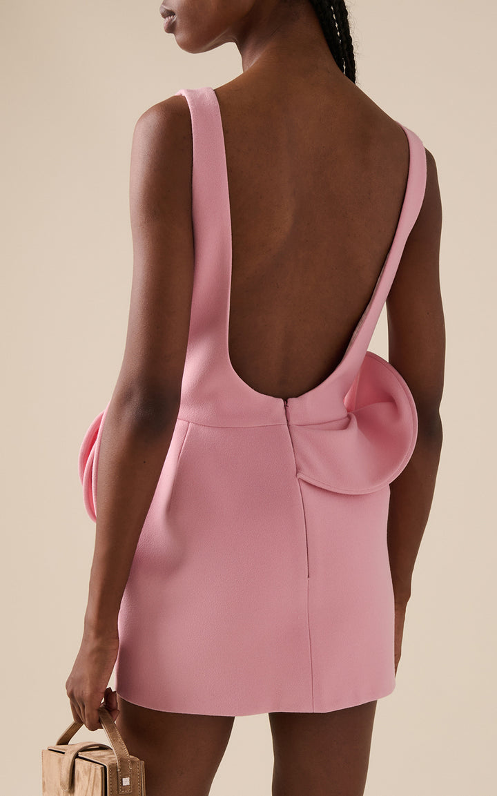 Cambrie Appliquéd Crepe Mini Dress - Hot fashionista