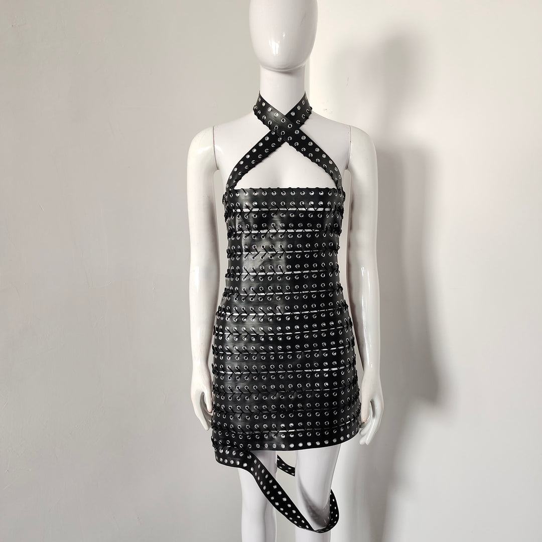 Capri Eyelet Detail Mini Dress - Hot fashionista