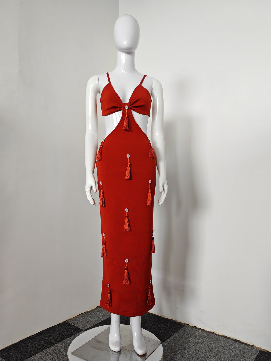 Eira Deep V-Neck Cutout Maxi Dress - Hot fashionista