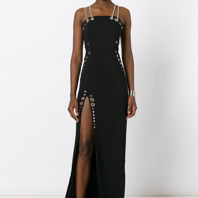 Elliette Off-Shoulder Eyelet-Detailing Semi-Sheer Maxi Dress - Hot fashionista