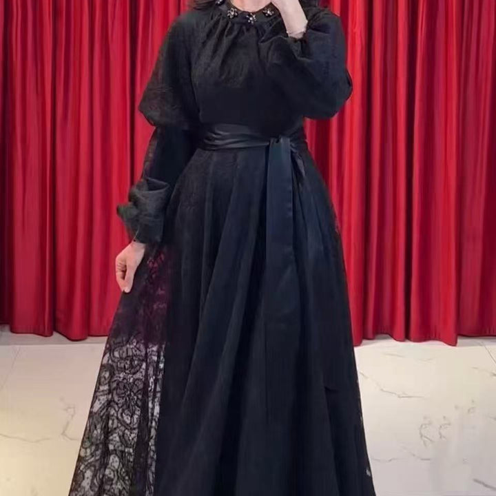 Elodie Floral Print Notch Neck Dress