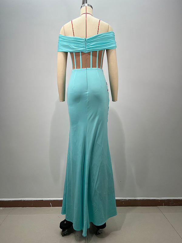 Elspeth Off Shoulder Starfish Maxi Dress - Hot fashionista