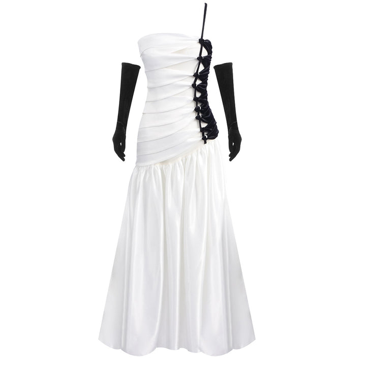 Emberly Flared Gown with Cutout Bodice Dress - Hot fashionista