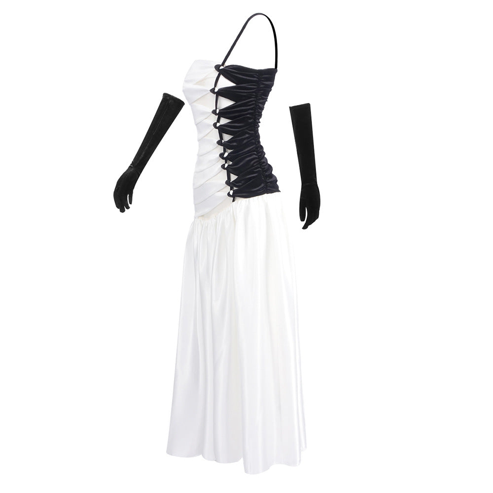 Emberly Flared Gown with Cutout Bodice Dress - Hot fashionista