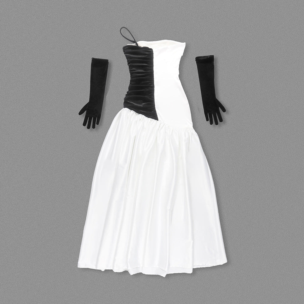 Emberly Flared Gown with Cutout Bodice Dress - Hot fashionista