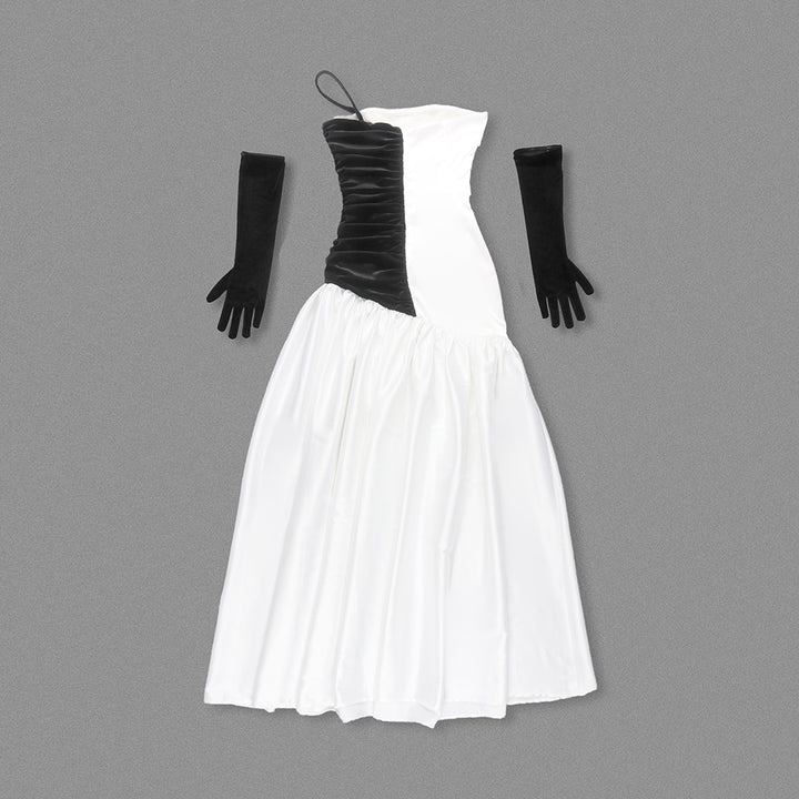 Emberly Flared Gown with Cutout Bodice Dress - Hot fashionista