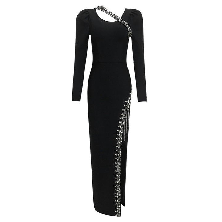 Emryn Scoop Neck Maxi Dress with Trim - Hot fashionista