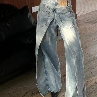 Hot Fashionista Goldie High Waist Patchwork Flared Jeans