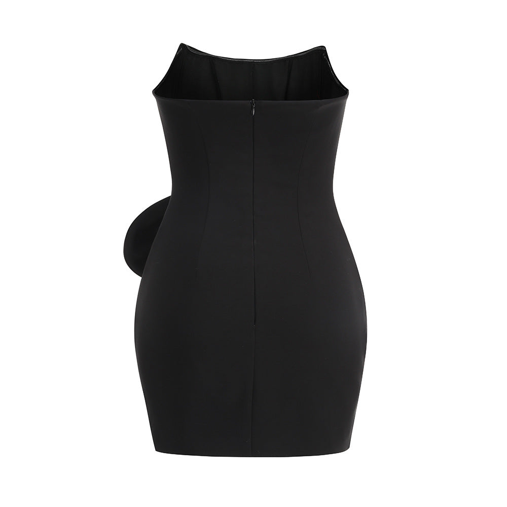 Haisley Strapless Floral Detail Dress - Hot fashionista