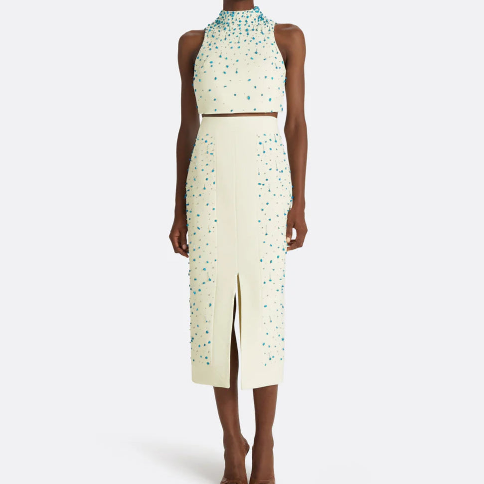 Harlow Rhinestone Sleeveless Skirt Set - Hot fashionista