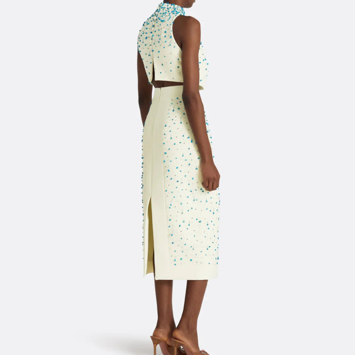 Harlow Rhinestone Sleeveless Skirt Set - Hot fashionista