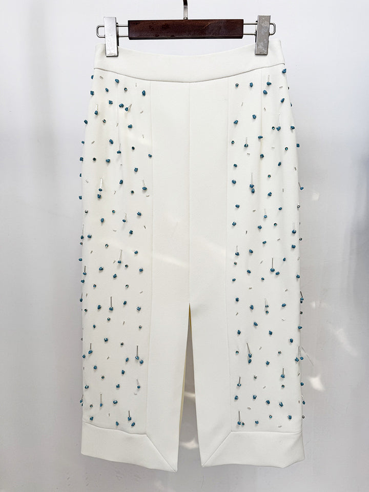 Harlow Rhinestone Sleeveless Skirt Set - Hot fashionista