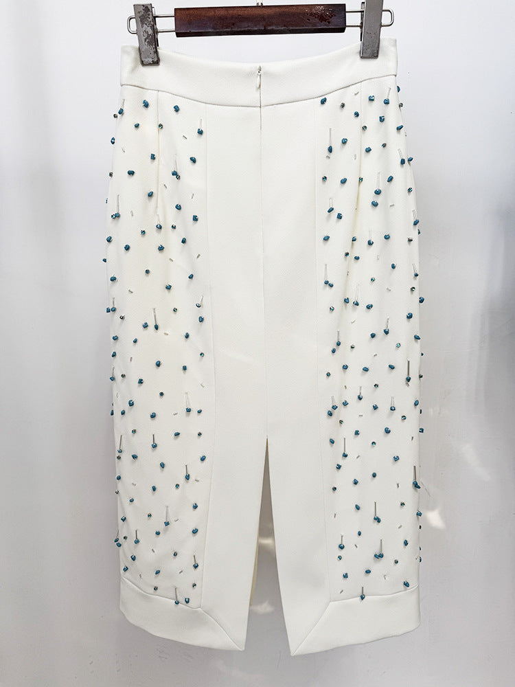 Harlow Rhinestone Sleeveless Skirt Set - Hot fashionista