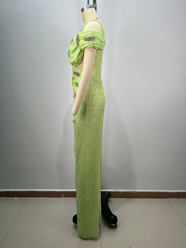 Hot Fashionista - Women's Online Fashion Dress | Aitana Asymmetrical Bow Detail with Slit Maxi Dress