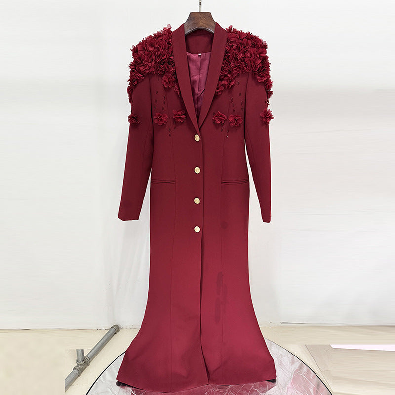 Hot Fashionista - Women's Online Fashion Dress | Alani Structured Notch Lapel Poly Dress