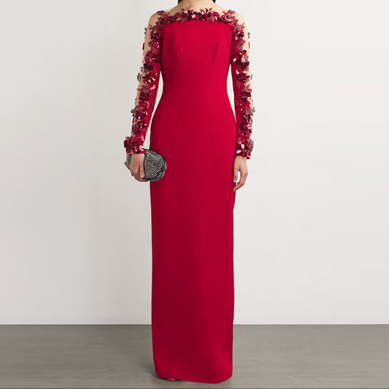 Hot Fashionista - Women's Online Fashion Dress | Amiri Embellished Illusion Crêpe Dress