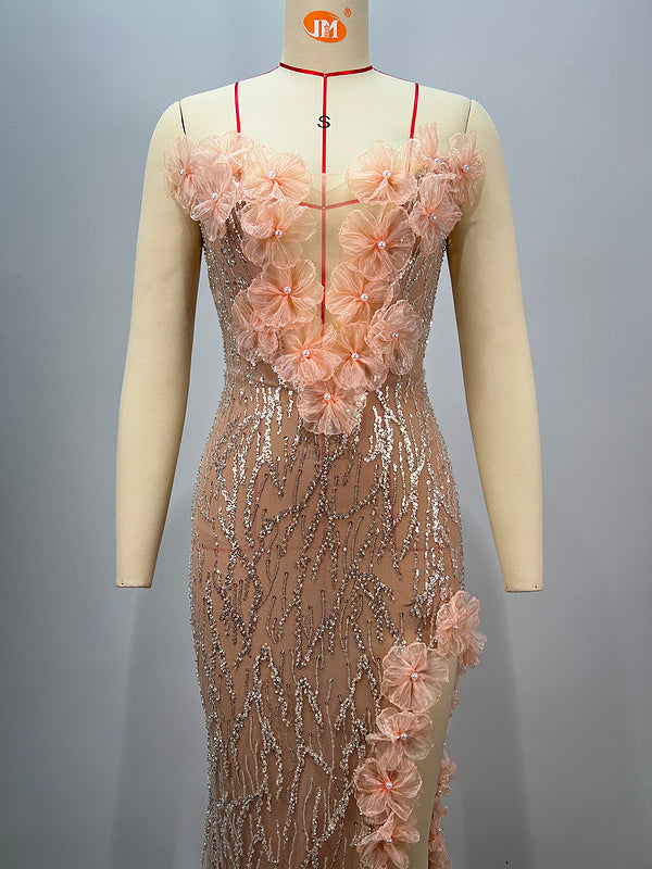 Hot Fashionista - Women's Online Fashion Dress | Anaya Sweetheart Neckline Side Slit Dress