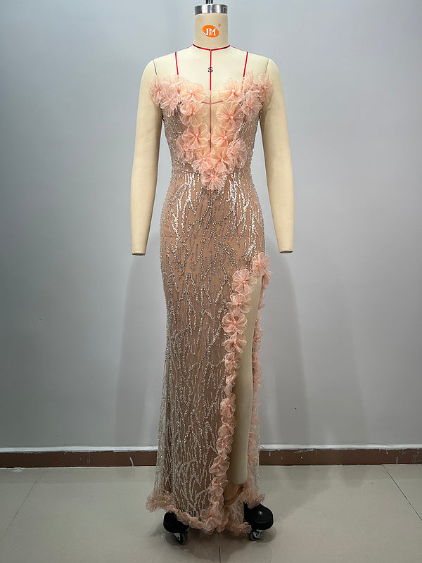 Hot Fashionista - Women's Online Fashion Dress | Anaya Sweetheart Neckline Side Slit Dress