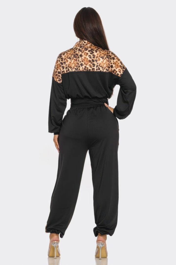 Hot Fashionista - Women's Online Fashion Dress | Animal Print Jogger Set