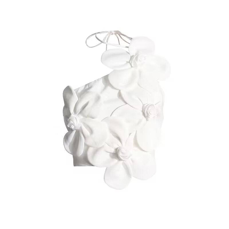 Hot Fashionista - Women's Online Fashion Dress | Annie Sleeveless 3D Floral Cropped Top