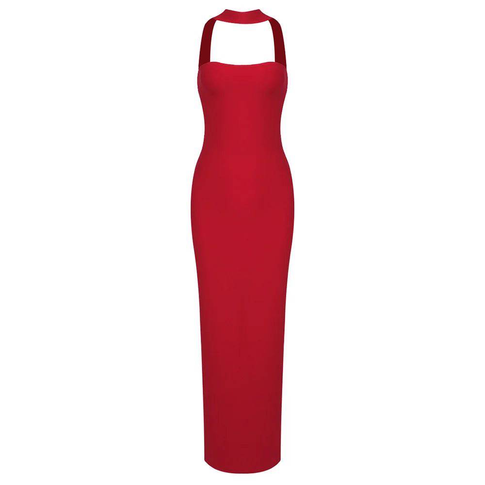 Hot Fashionista - Women's Online Fashion Dress | Arlene Cutout Halter Maxi Dress