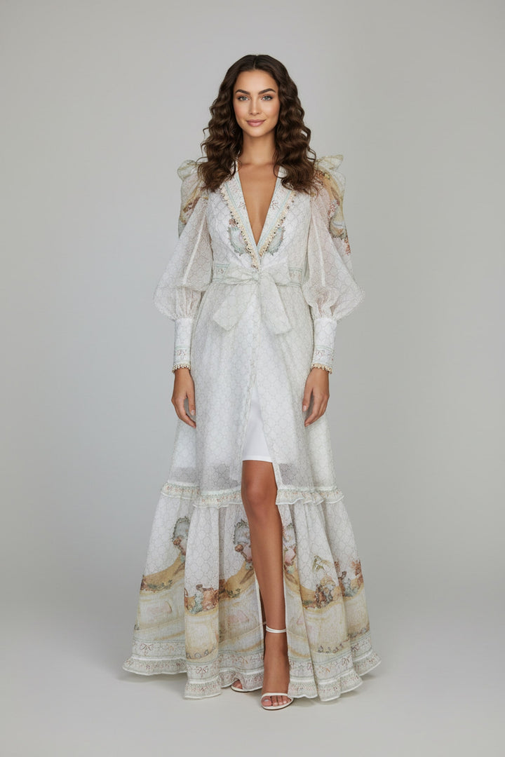 Hot Fashionista - Women's Online Fashion Dress | Brooke Open V-Neck Floral Dress