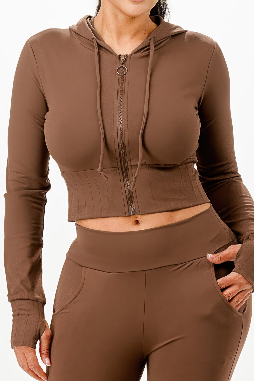 Hot Fashionista - Women's Online Fashion Dress | Butter Soft Crop Hoodie And Flare Pants Set