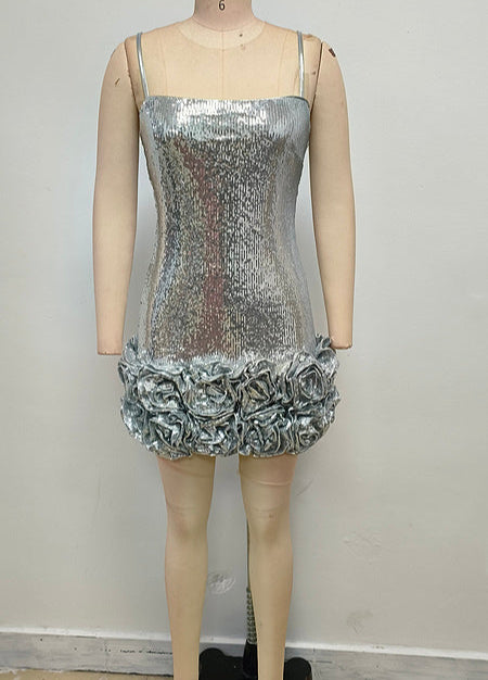 Hot Fashionista - Women's Online Fashion Dress | Calista Sequin Flower Mini Dress